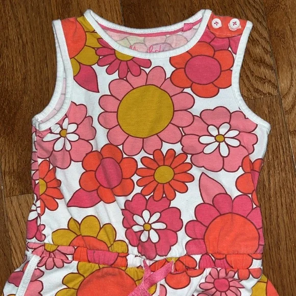 Mini Boden girls floral romper size 2-3 years - Picture 2 of 5
